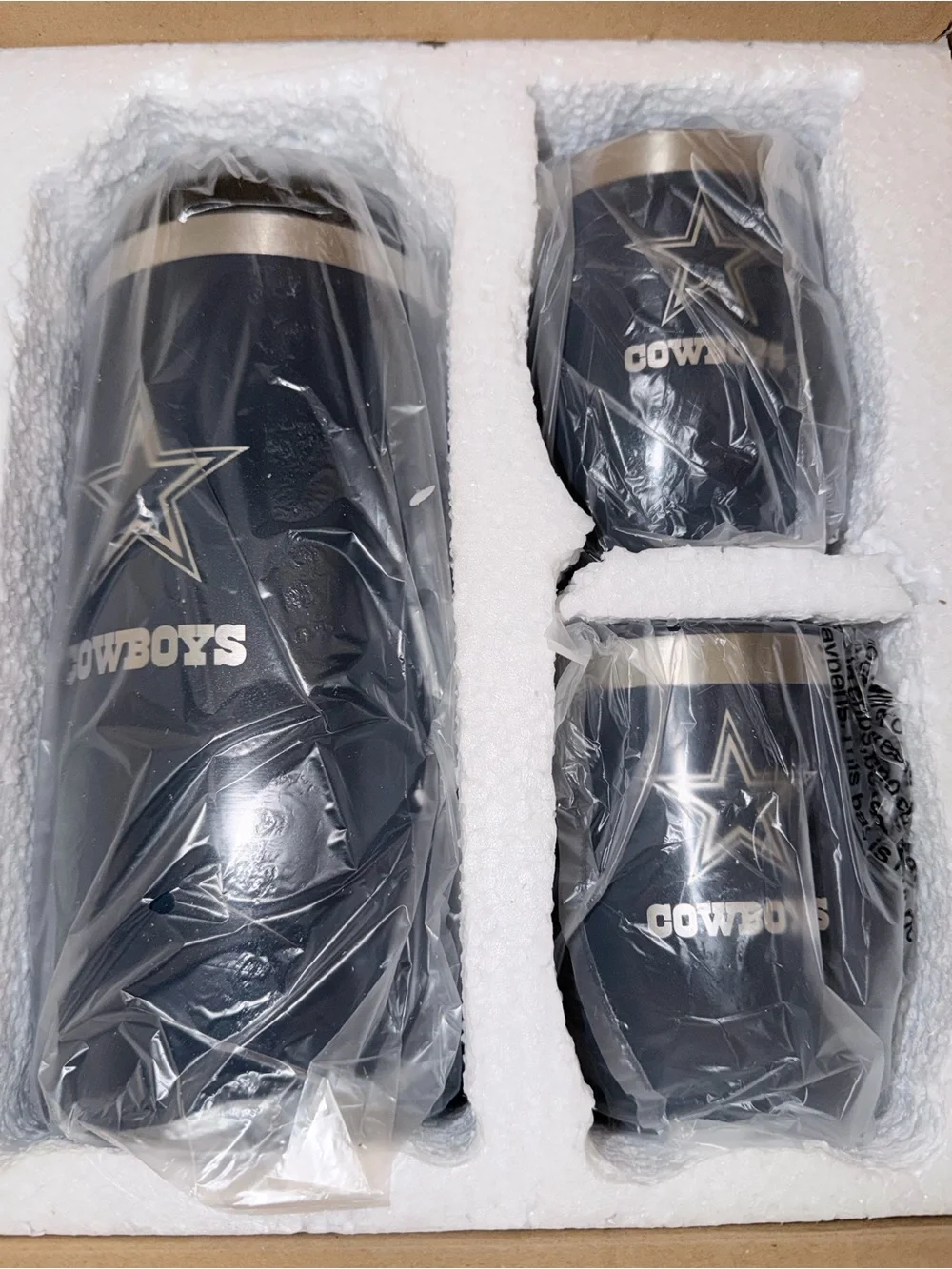 Dallas Cowboys Navy Stainless Steel Insulated Drinkware Set